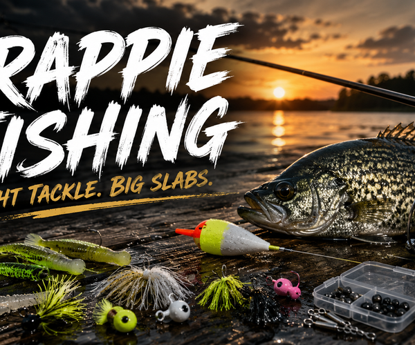 crappie fishing accessories Dr.Fish 55pcs Lures Kit (5pcs jigs+40pcs Shad Baits) Jig head weight:1/16oz Crappie Tackle Set Eagle Claw Crappie/Panfish Kit
