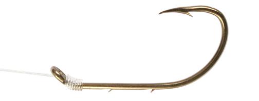 Eagle Claw Snelled Baitholder Bronze Hook