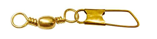 Eagle Claw Barrel Swivel Safety Snap Black 4pk