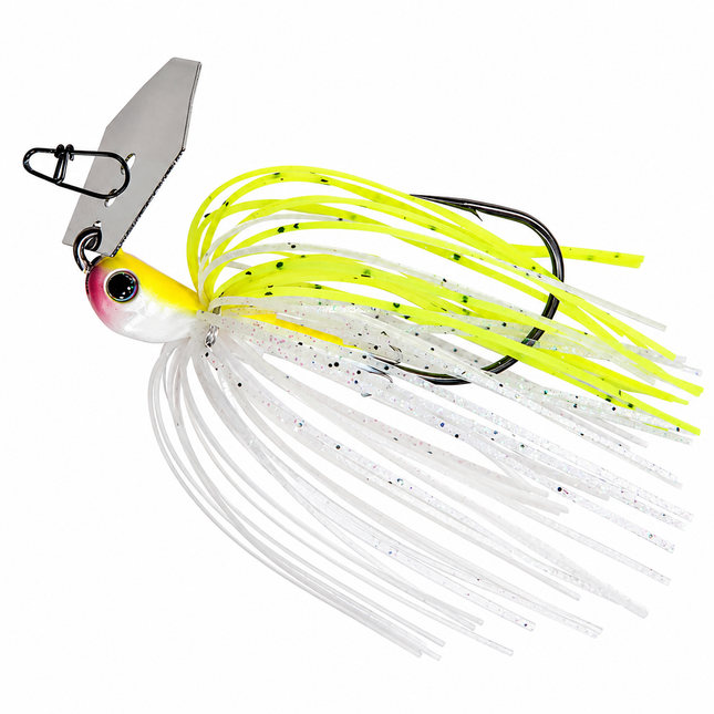 Z-Man Chatterbait® Jack Hammer™ Baby Jack™ bladed jig fishing lure on white background