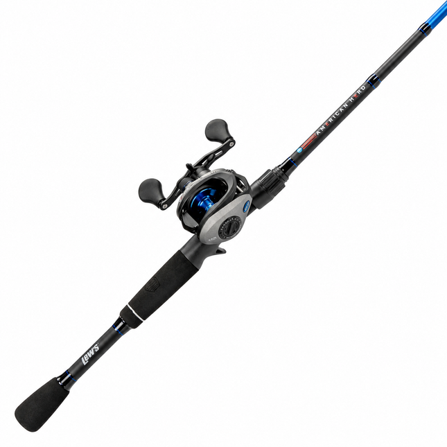 blue baitcasting combos Abu Garcia Zata LTD Baitcast Low Profile Reel and 7' Fishing Rod Combo, Magnetic Braking System, 24-Ton Graphite Construction, Graphite Body & Sideplates, Left Handle Position : Sports & Outdoors and a balanced split Baitcast Combos | Baitcasting Rod