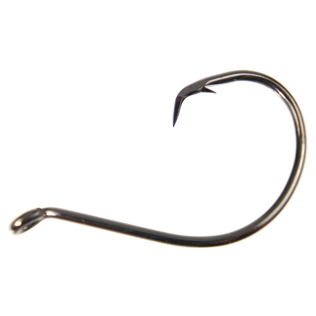 Eagle Claw Lazer Circle Up Eye Size 5/0 Platinum Black 5pk S - The Sportsman's Exchange