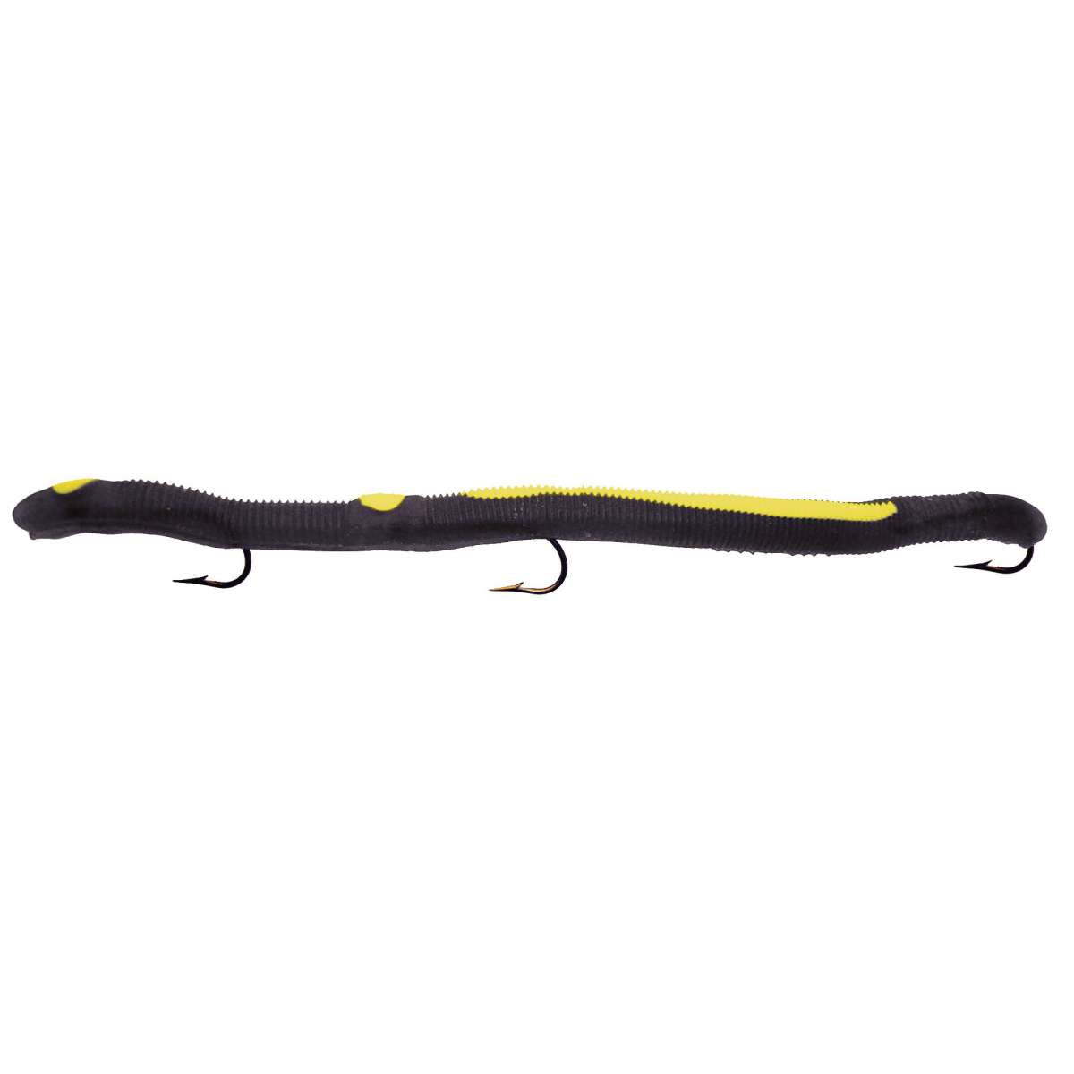 KL Striper Rigged Worm 5.5'' Black Yellow S - The Sportsman's Exchange
