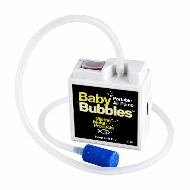 Marine Metal Baby Bubbles Bubble Box portable aerator for live bait buckets and bait tanks