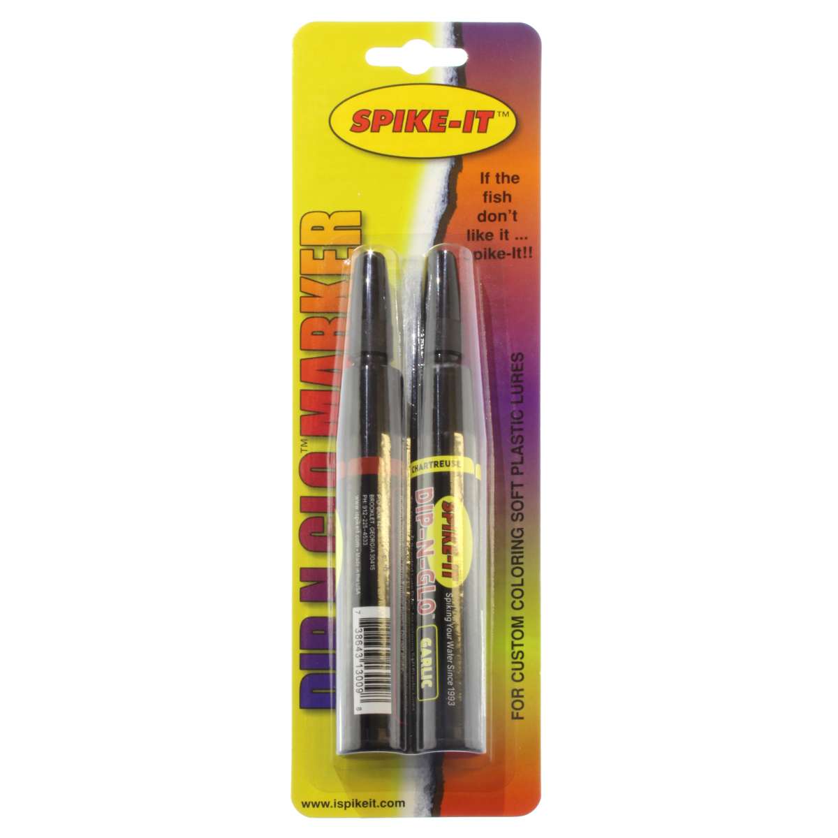 Spike It Double Marker 2pk Garlic Chartreuse/Red - The Sportsman's Exchange