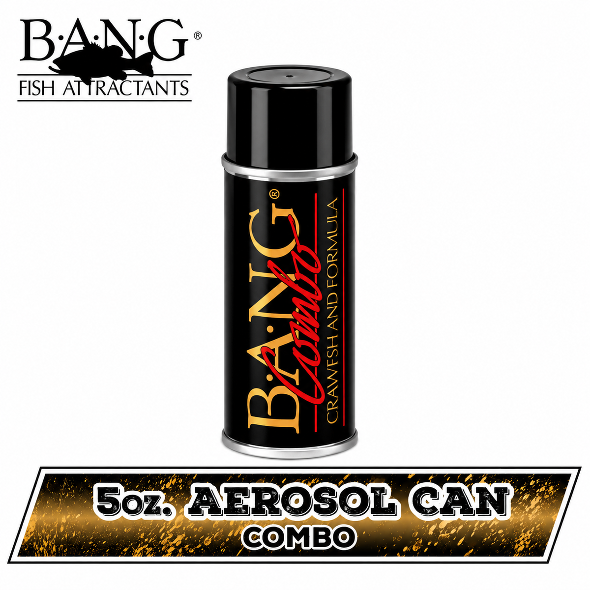 BANG Fish Attractant 5oz Aerosol Spray Combo scent fishing attractant for freshwater and saltwater fishing