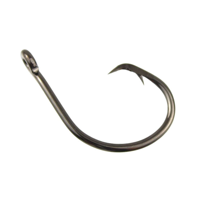 Eagle Claw Lazer Circle Mid Wire Size 6/0 Platinum Black 5pk S - The Sportsman's Exchange