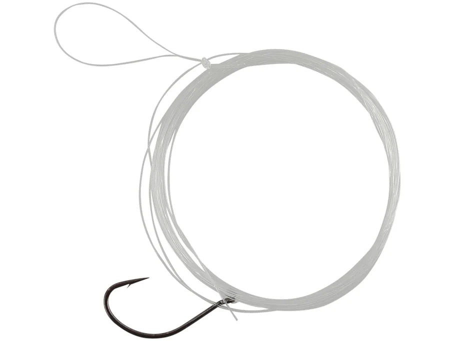 Gamakatsu Drop Shot Rig with pre-tied drop shot hook and clear leader for finesse bass fishing and vertical presentations.