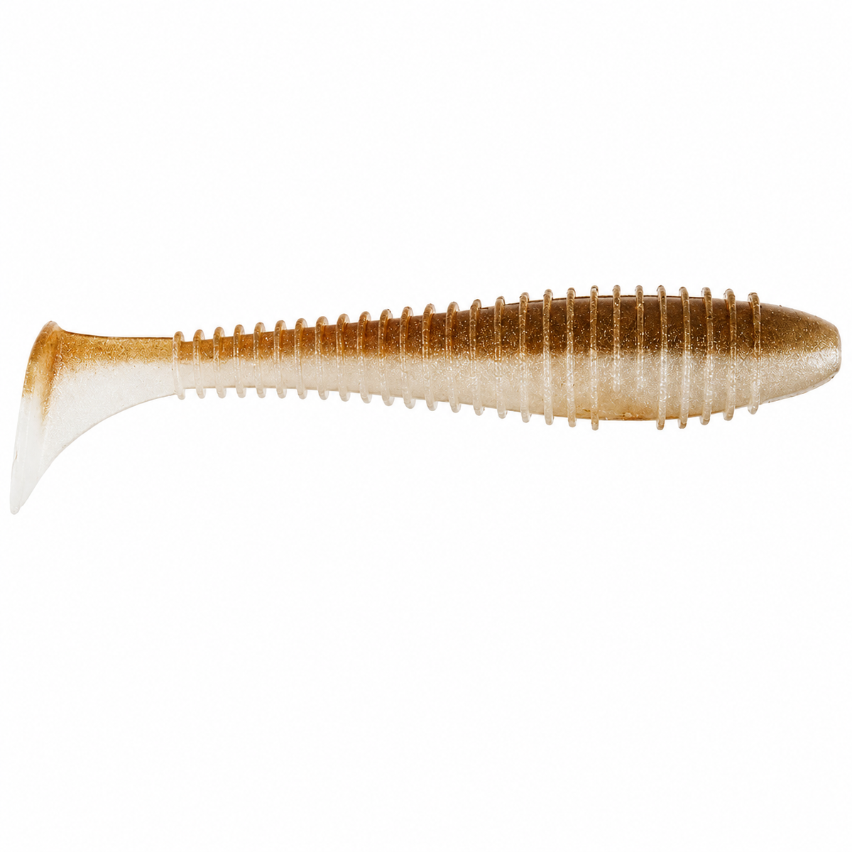 Keitech FAT Swing Impact Swimbait 3.8 inch soft paddle tail swimbait in Arkansas Shiner