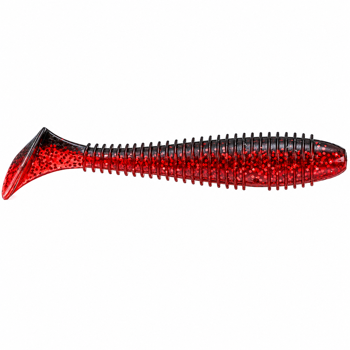 Keitech FAT Swing Impact Swimbait 3.8 inch soft paddle tail swimbait in Black Cherry