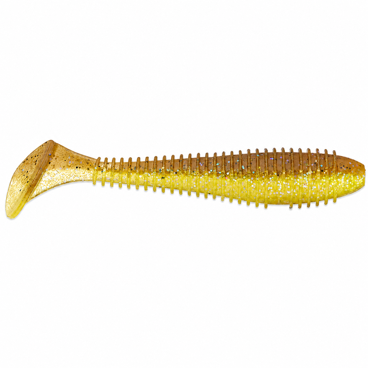 Keitech FAT Swing Impact Swimbait 3.8 inch soft paddle tail swimbait in Electric Bluegill
