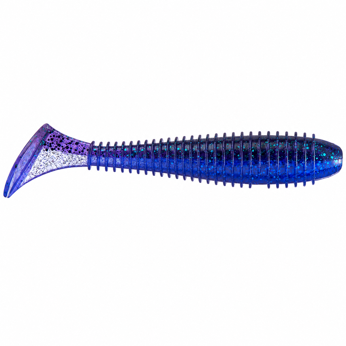 Keitech FAT Swing Impact Swimbait 3.8 inch soft paddle tail swimbait in Electric Junebug