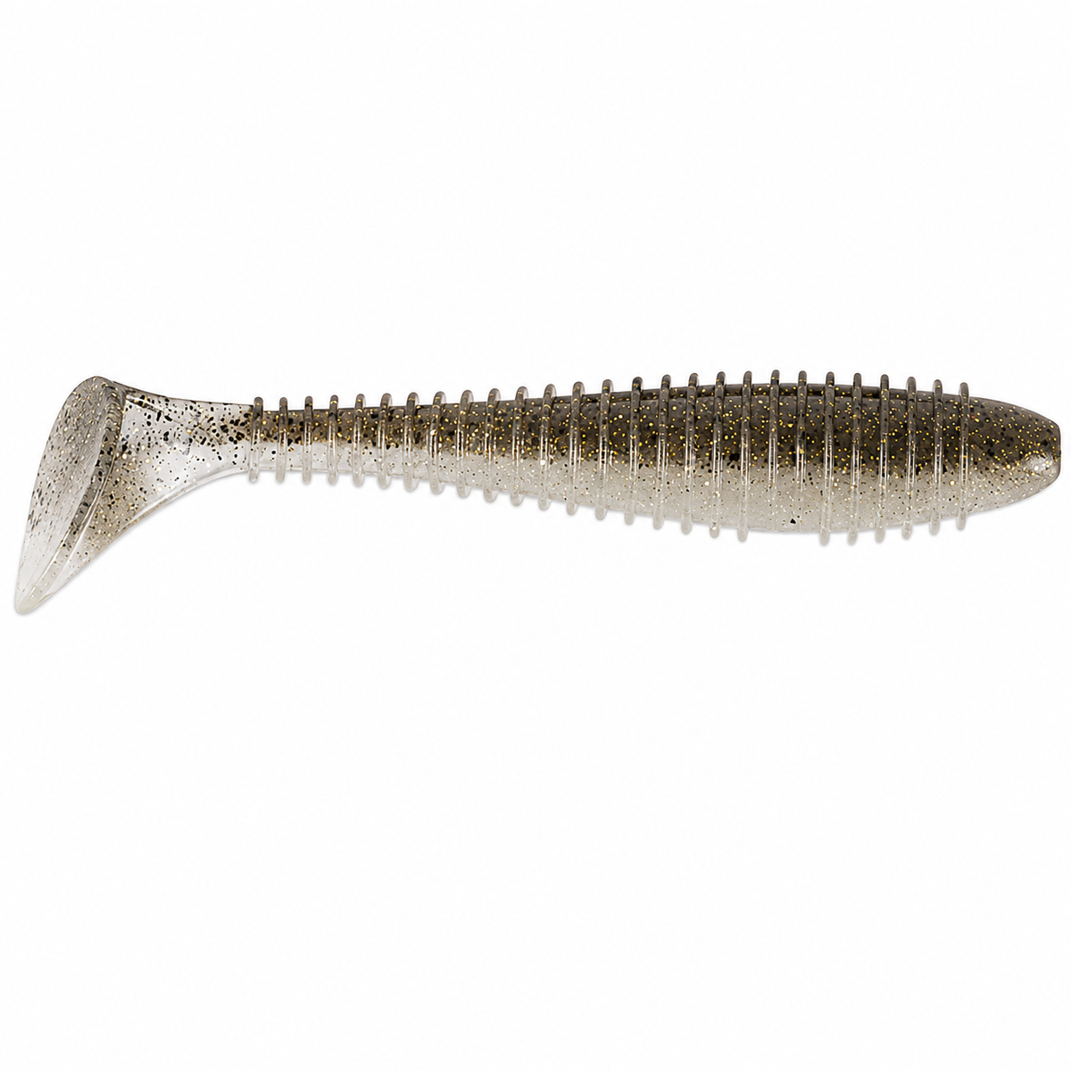 Keitech FAT Swing Impact Swimbait 3.8 inch soft paddle tail swimbait in Gold Flash