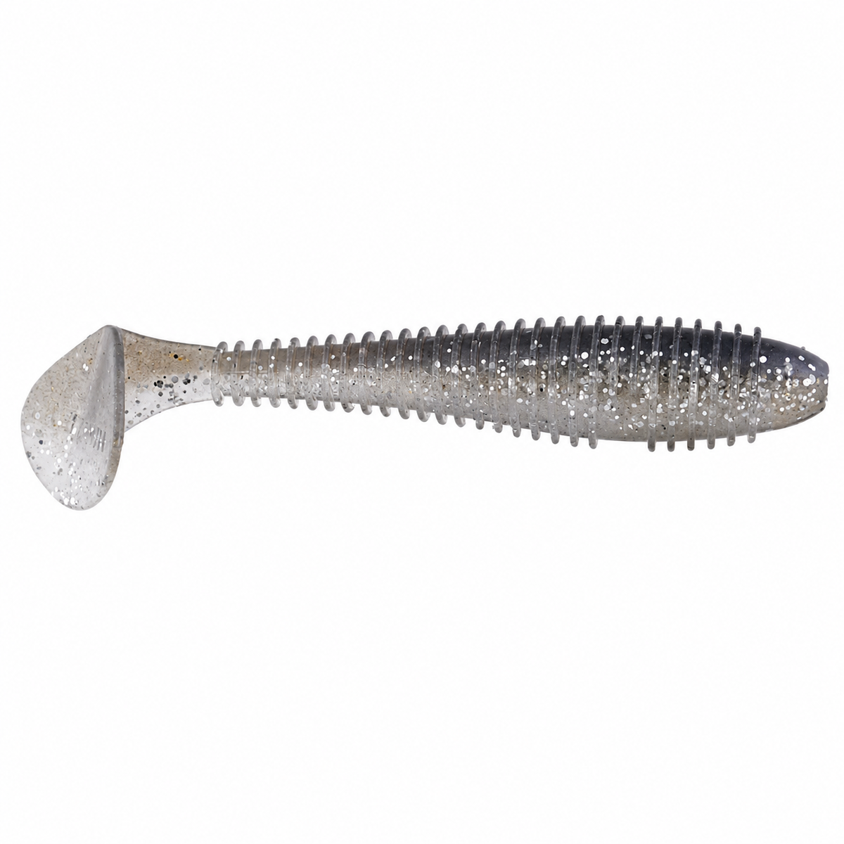 Keitech FAT Swing Impact Swimbait 3.8 inch soft paddle tail swimbait in Pro Blue Shiner