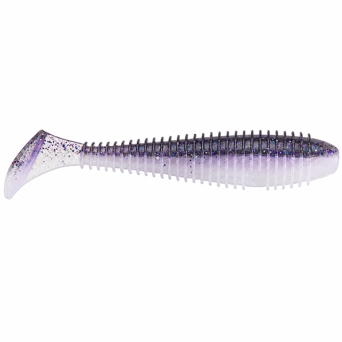 Keitech FAT Swing Impact Swimbait 3.8 inch soft paddle tail swimbait in Pro Purple