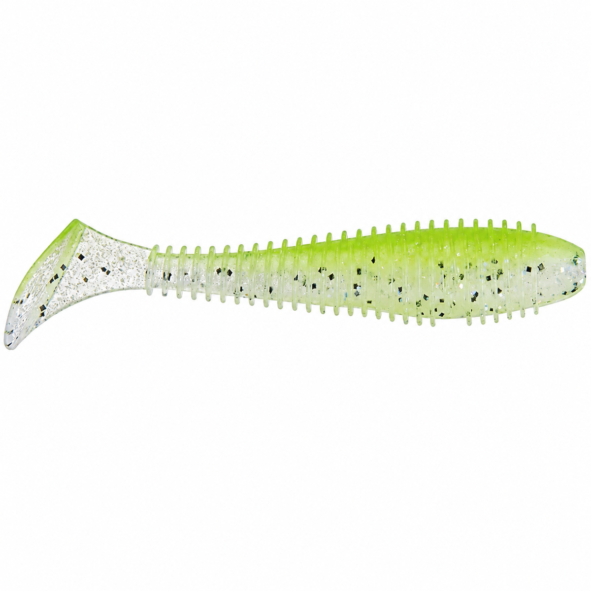 Keitech FAT Swing Impact Swimbait 3.8 inch soft paddle tail swimbait in Spot Remover