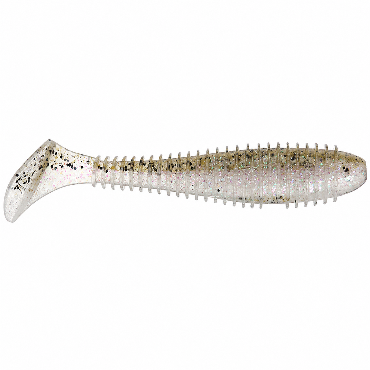 Keitech FAT Swing Impact Swimbait 3.8 inch soft paddle tail swimbait in Super Shad