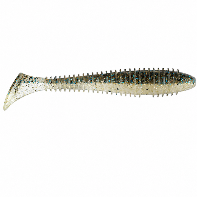 Keitech FAT Swing Impact Swimbait 4.3 inch soft paddle tail swimbait in Bluegill Flash