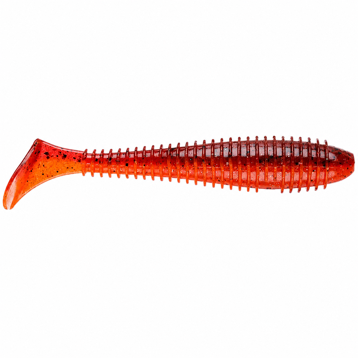 Keitech FAT Swing Impact Swimbait 4.3 inch soft paddle tail swimbait in Fire Craw