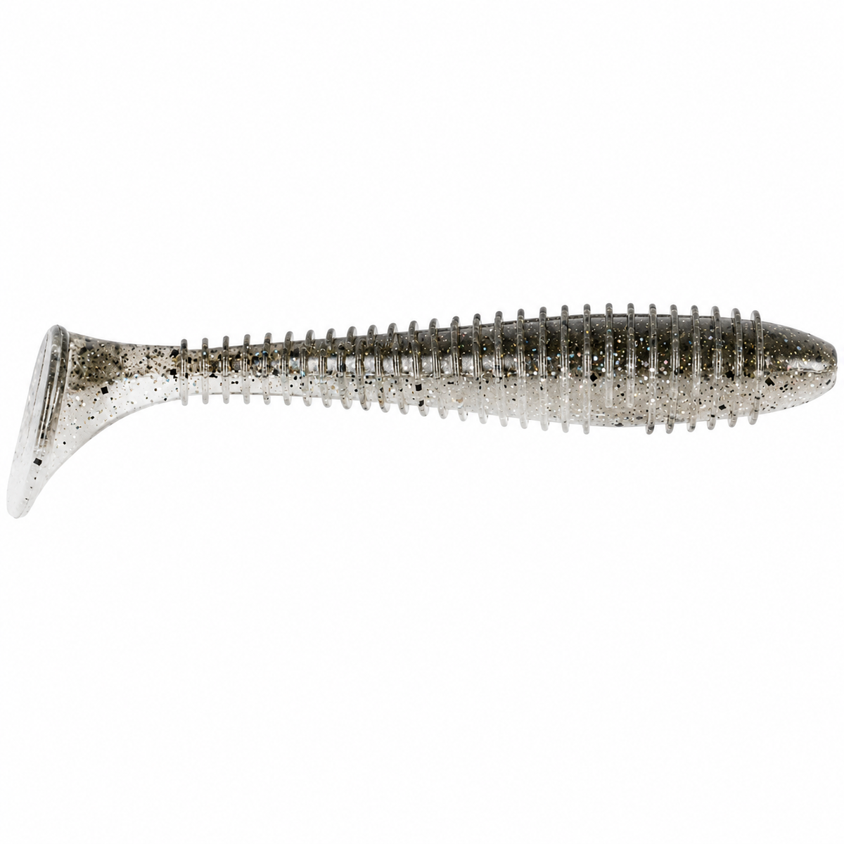 Keitech FAT Swing Impact Swimbait 4.3 inch soft paddle tail swimbait in Silver Flash