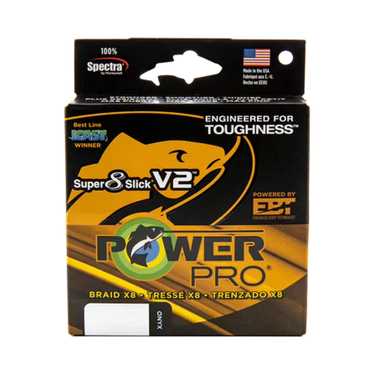 PowerPro Super 8 Slick V2 braided fishing line spool for bass and heavy cover fishing