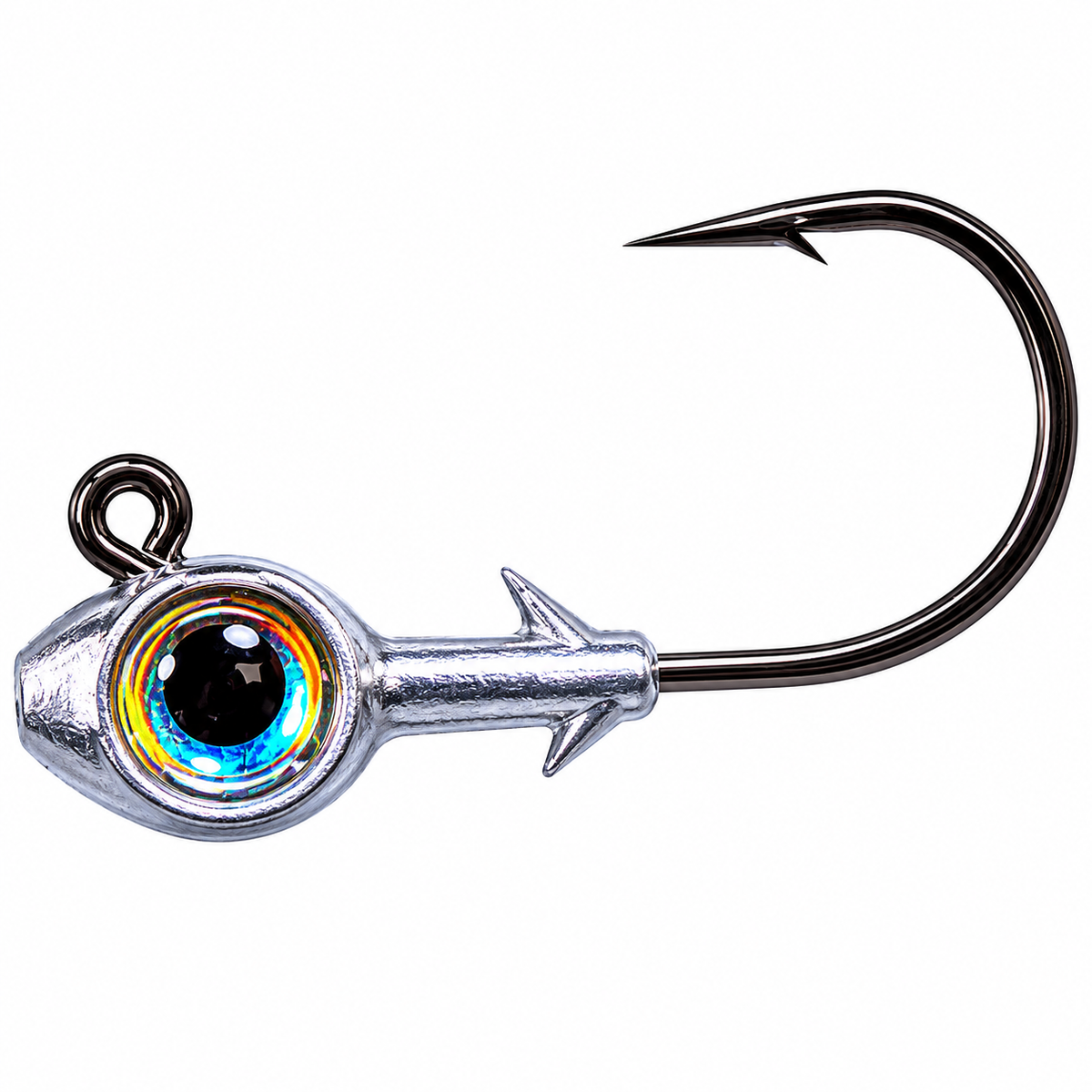Z-Man Trout Eye Jighead with oversized red 3D eye and Mustad UltraPoint hook for inshore fishing applications in Pearl